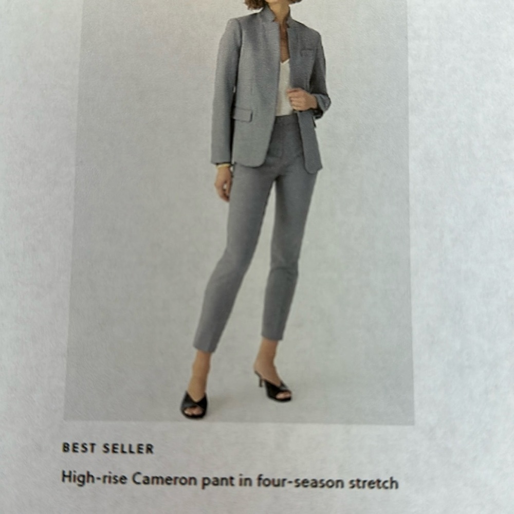 J Crew NWT high rise Cameron stretch pants